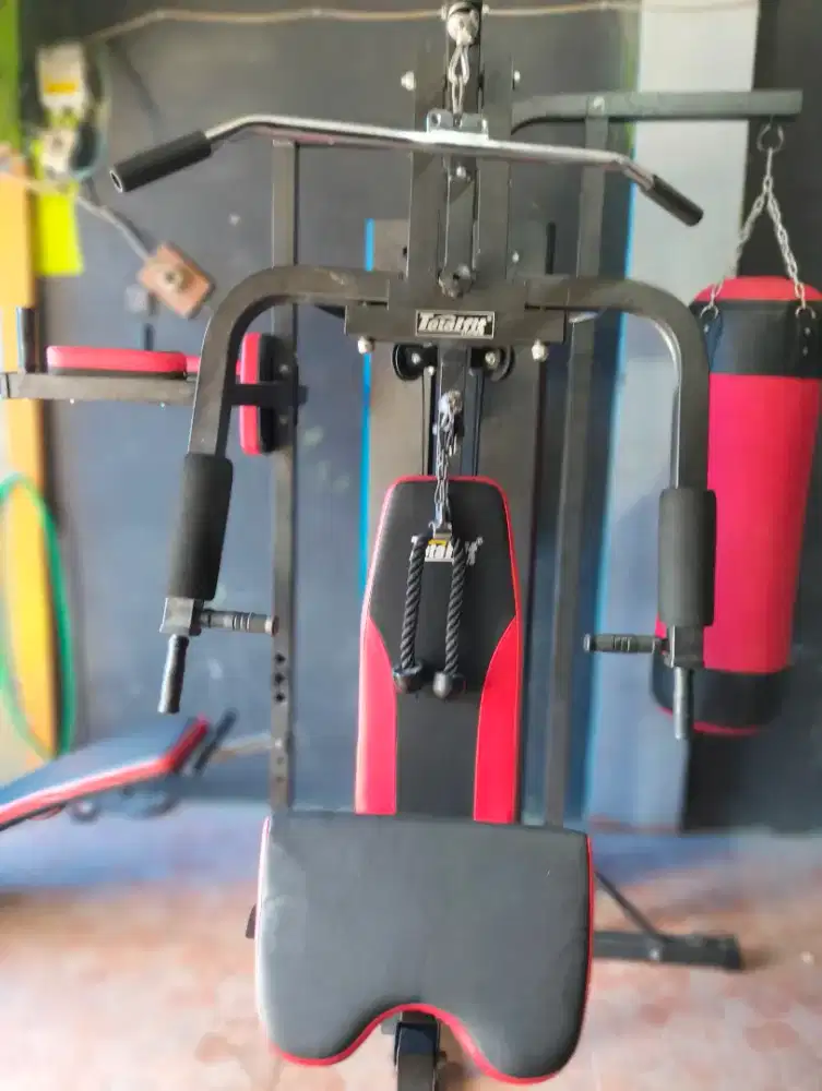 Home gym 3 sisi + samsak. Alat olahraga fitnes gym