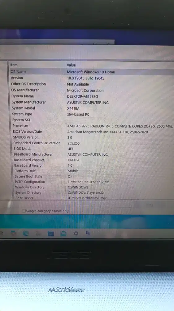 Laptop Asus X441ba