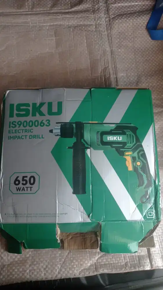 ISKU Mesin Bor Drill, Bor Beton 650W, 3000RPM, 13MM