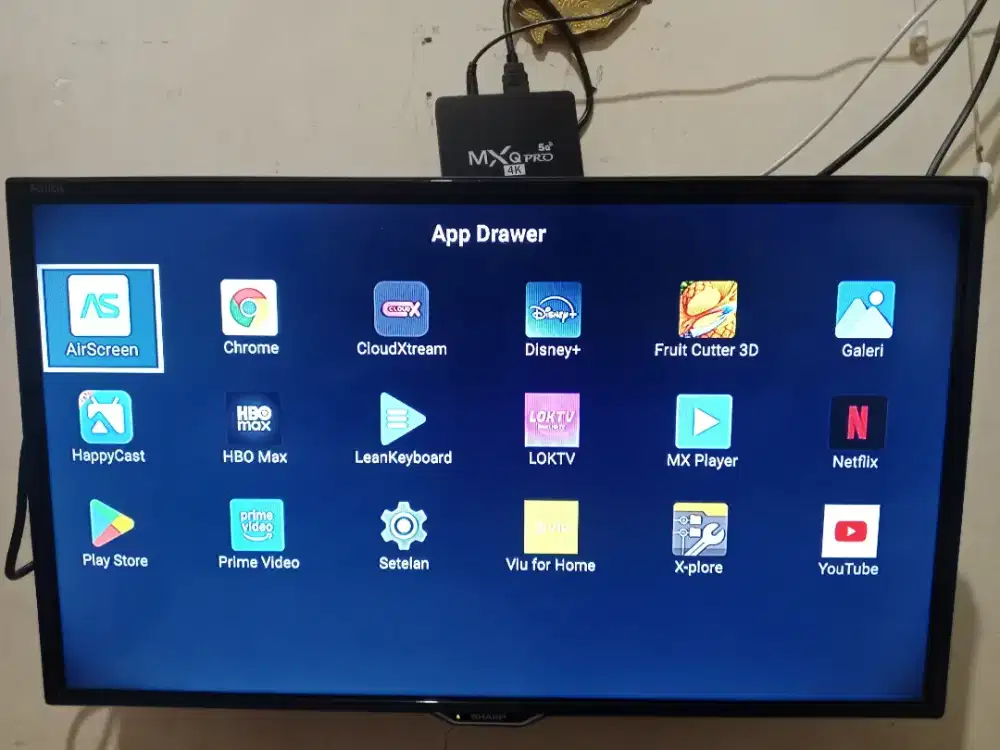 Tv digital sharp 24 dan STB Android 16/256gb