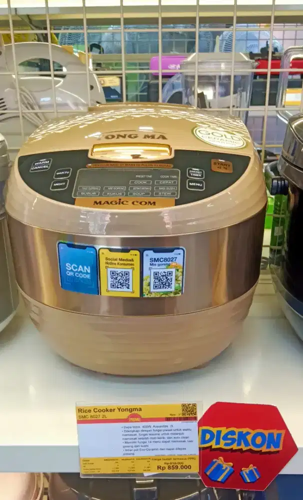 Rice Cooker Yongma Digital 2L (SMC 8027)