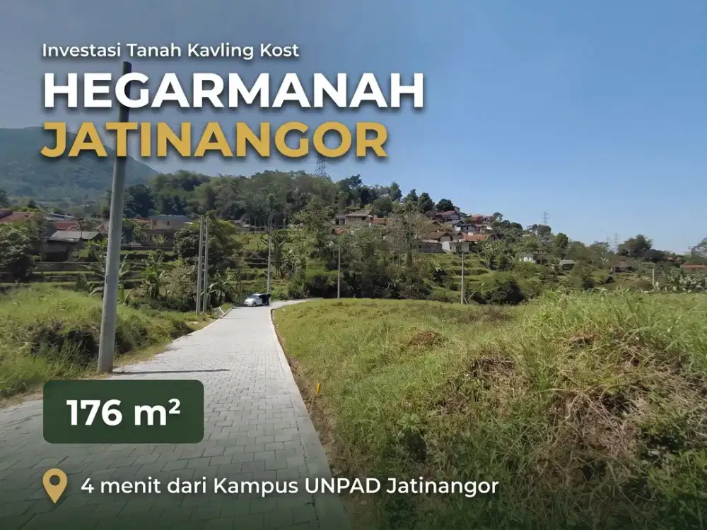 Kavling 176 m² Hegarmanah Jatinangor 4 Menit dari Kampus Unpad