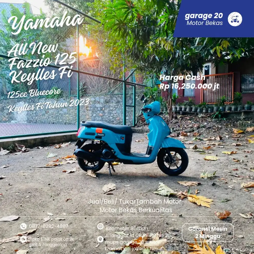 Yamaha All New Fazzio 125cc Keylles Aks SSS Tahun 2023