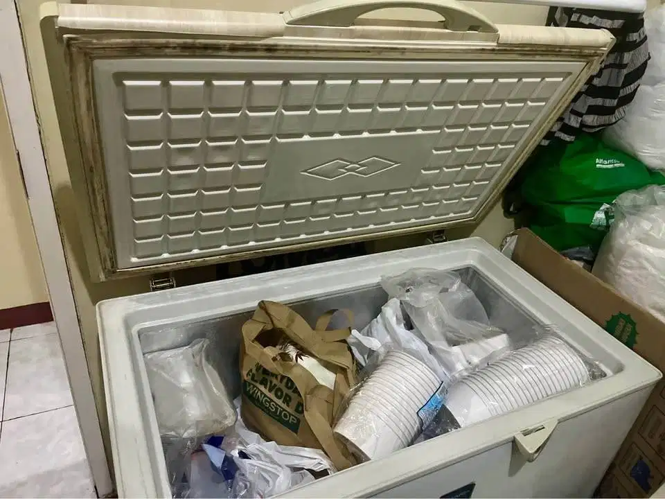 Chest Freezer Sharp Crystal Ice (Bekas/Bisa Diperbaiki) - Fisik Mulus,