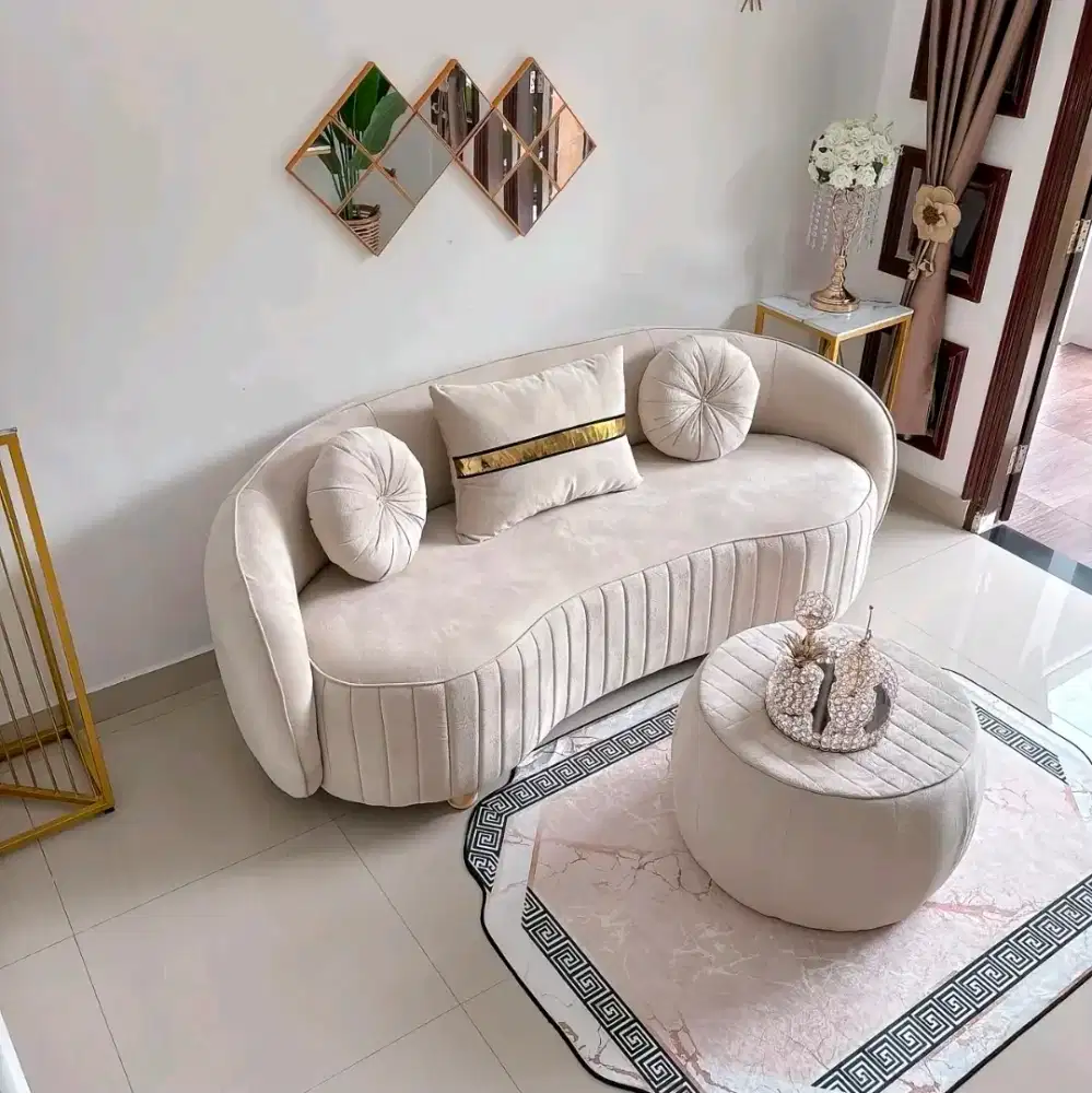 Sofa minimalis oval murah