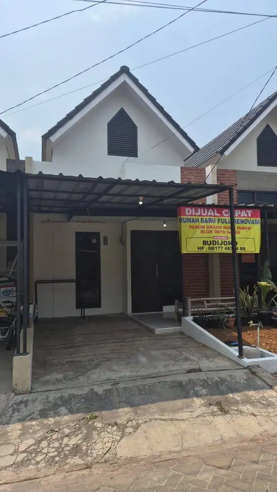 Rumah Baru direnovasi 1 lantai 2 kamar tidur 1 kamar mandi