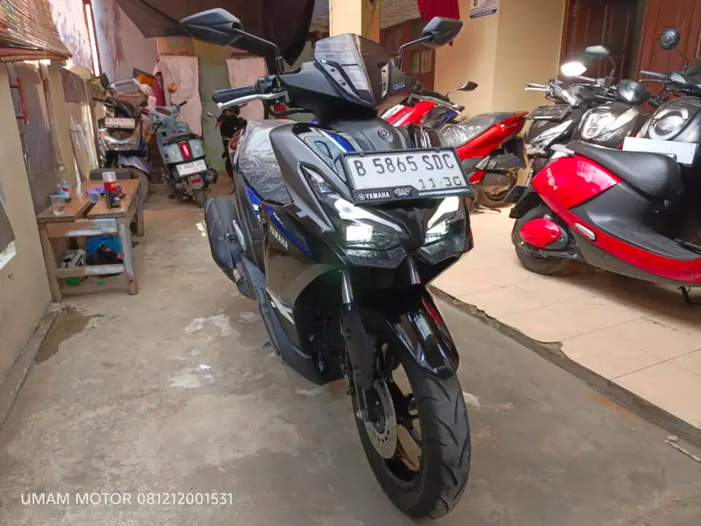 KM 4RB YAMAHA AEROX ALPHA 2025 BLN 11 BS TT 2024 DI CILEDUG HARGA PAS