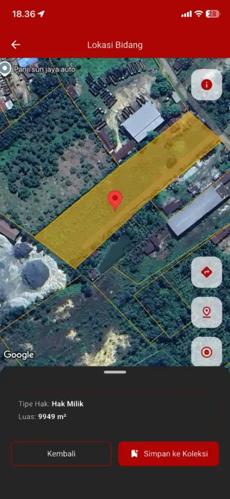 DIJUAL Tanah Strategis 9949m² Dalam Kota Pekanbaru [SHM]
