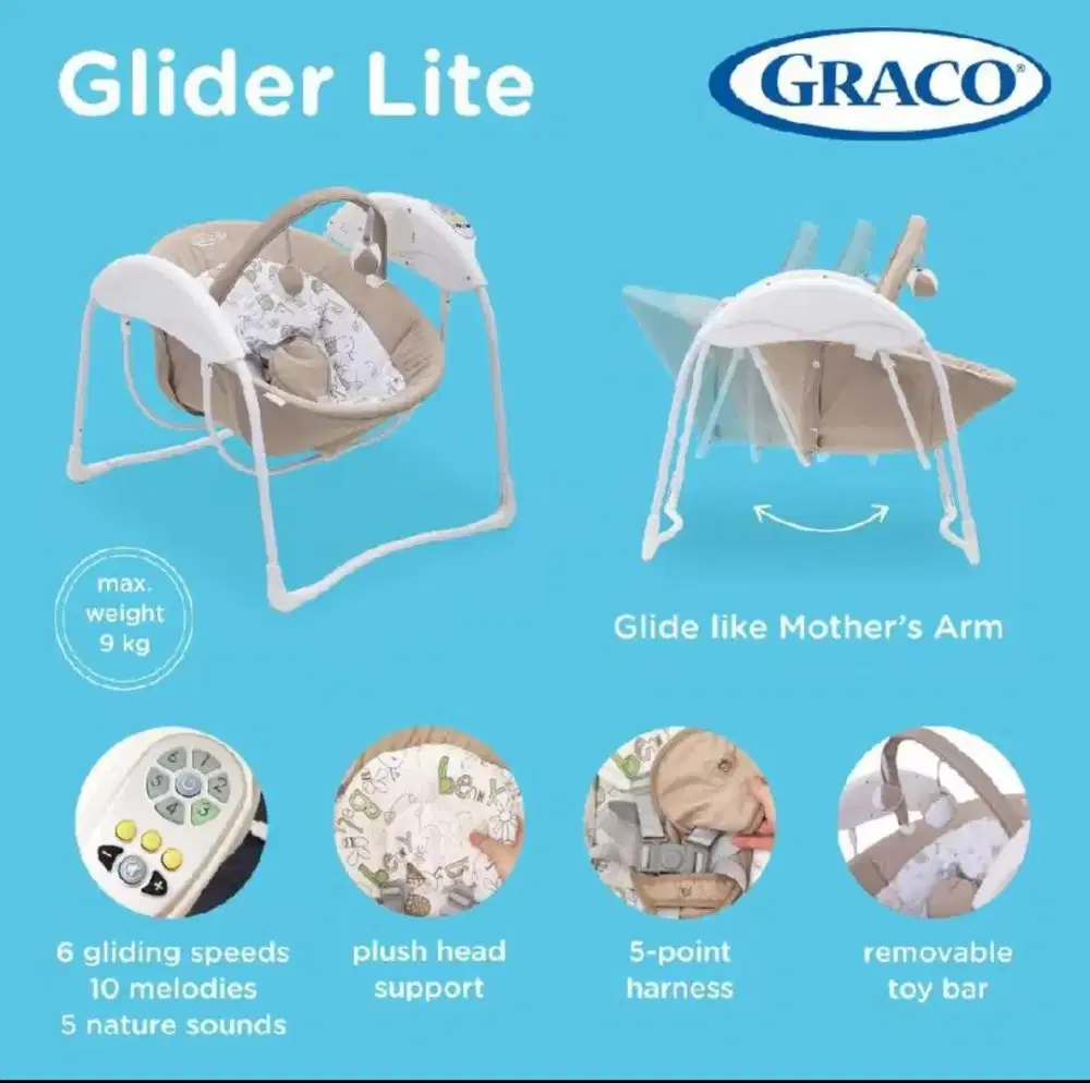 Graco Swing Glider Lite Benny & Bell Kursi Bayi