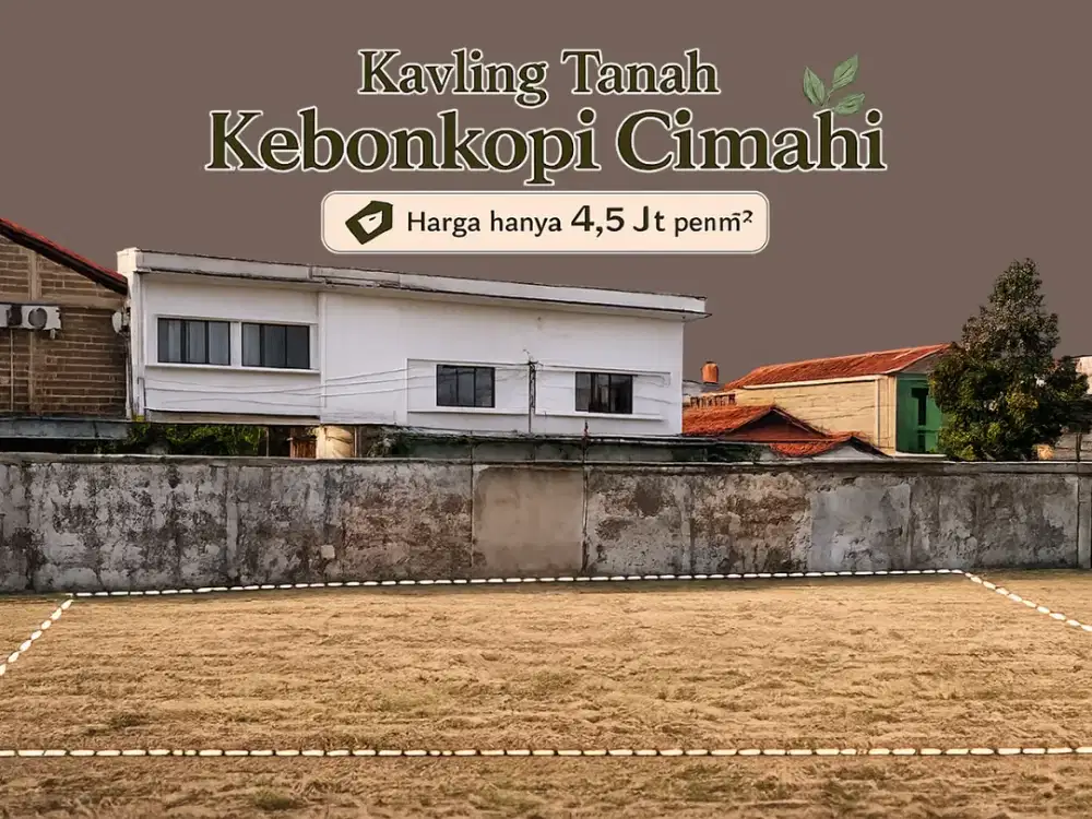 Kavling Strategis Kebonkopi Cimahi Lingkungan Ramai dan Nyaman