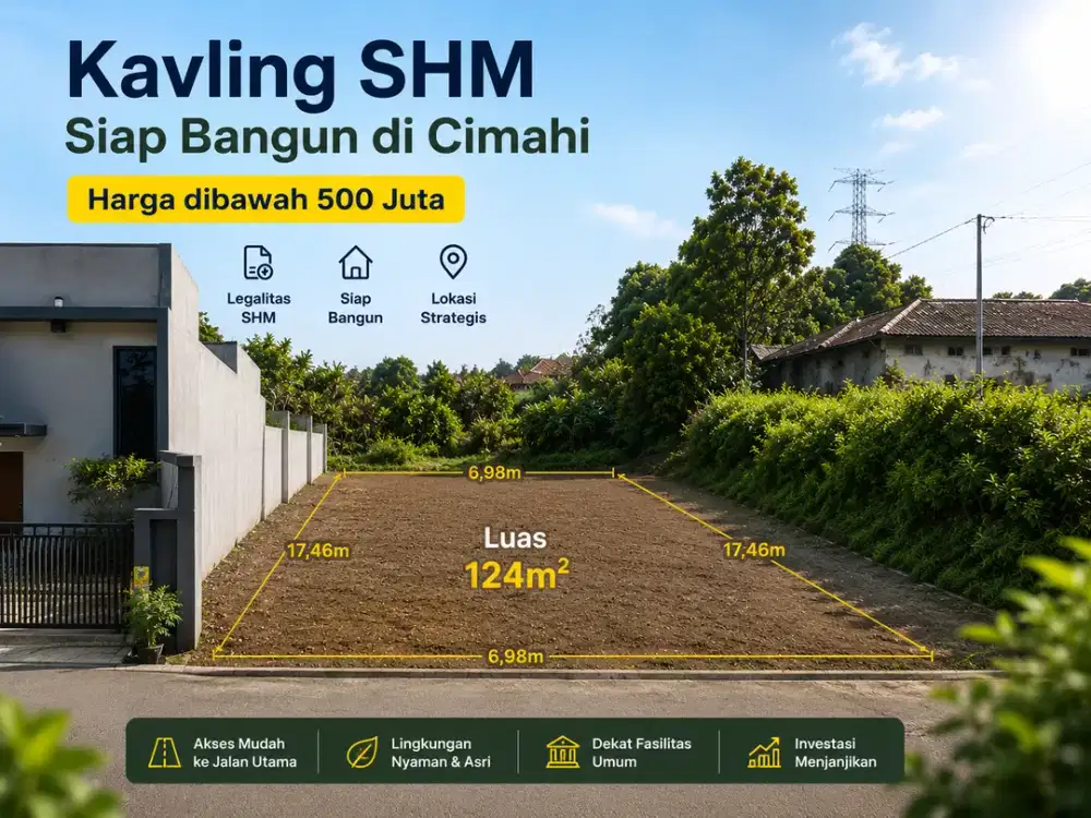 Tanah SHM Siap Bangun di Cimahi Cocok untuk Hunian