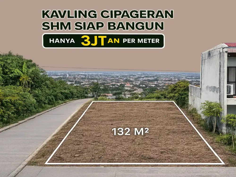 Kavling SHM Permata CIpageran Siap Bangun Spot City View