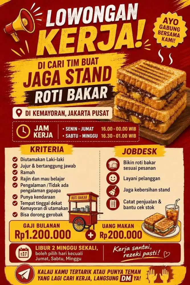 Jaga Stand Roti Bakar