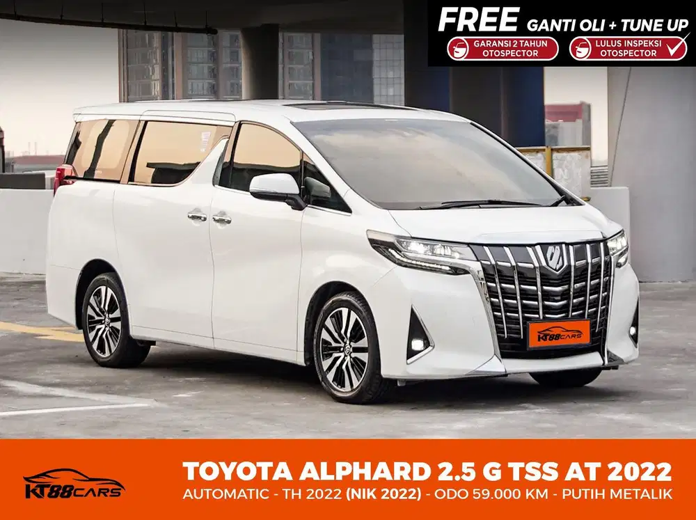 Toyota Alphard 2.5 G TSS AT Tahun 2022