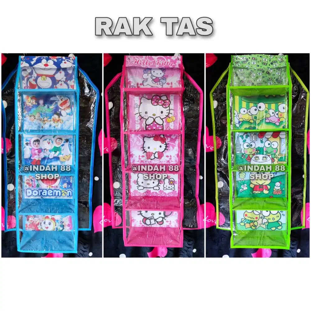 Rak Tas Alas Triplek Gantung