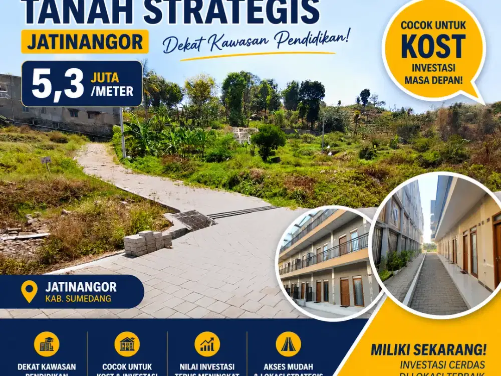 Kavling Strategis Jatinangor Dekat UNPAD — Cocok Buat Kost!
