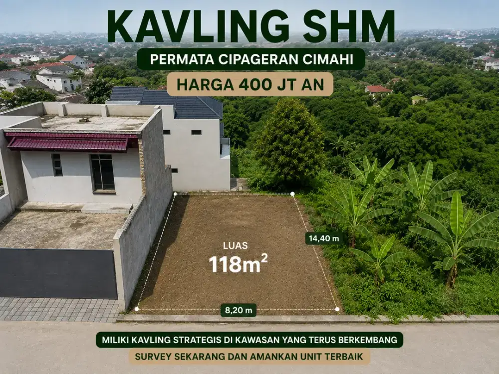 Kavling Hook Cipageran Cimahi SHM Siap Bangun