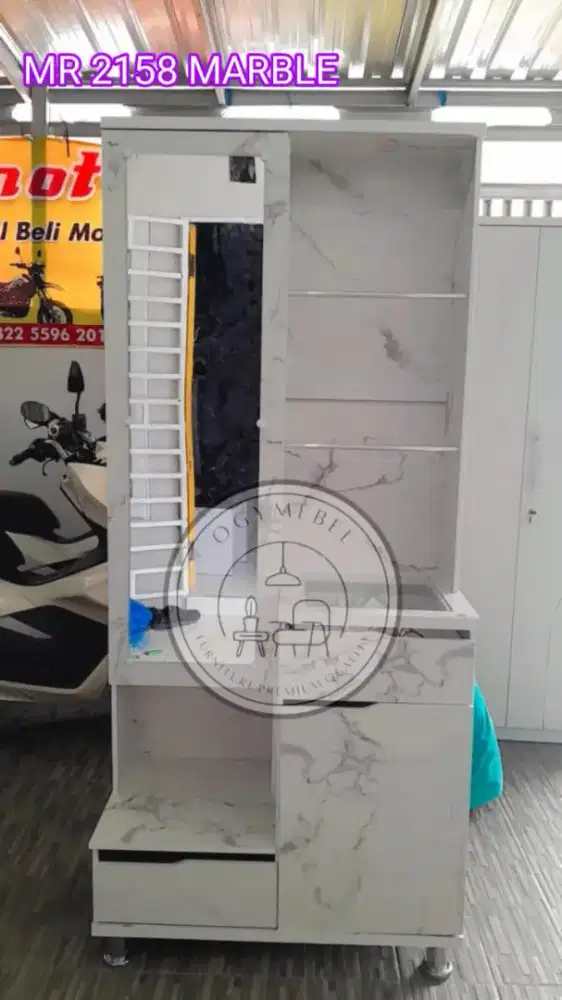 Ready meja rias modern marble