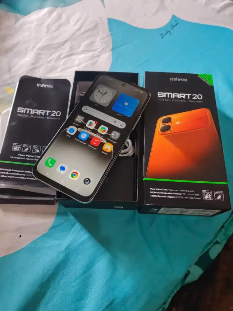 Infinix samet 20 4+4/128 Fullset ori no minus