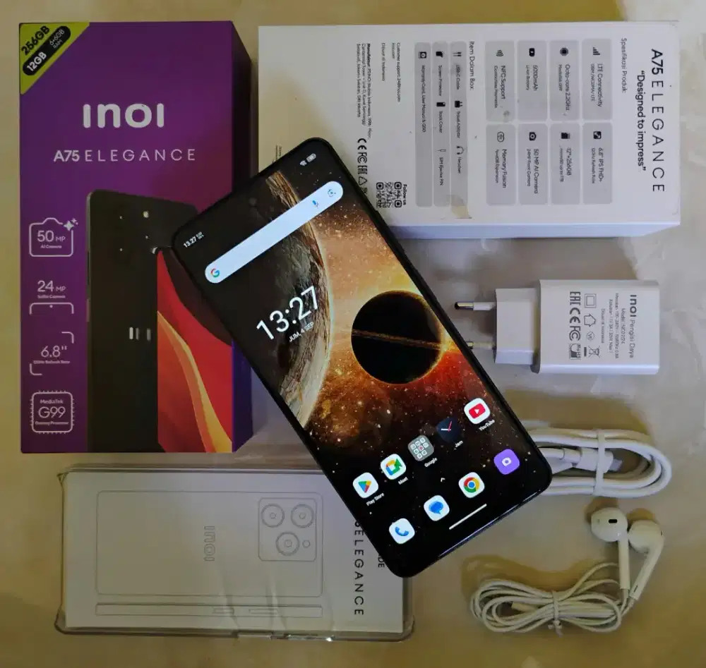 INOI A75 ELEGANCE - RAM 6/256 GB || 2 BULAN PEMAKAIAN
