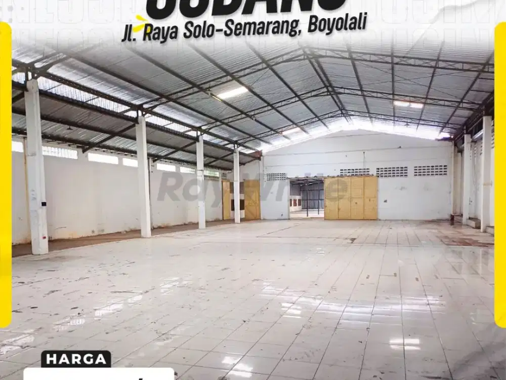 Gudang Sewa 2000m Di Jl Solo Boyolali Akses Kontainer Dekat Tol, Strategis!!!