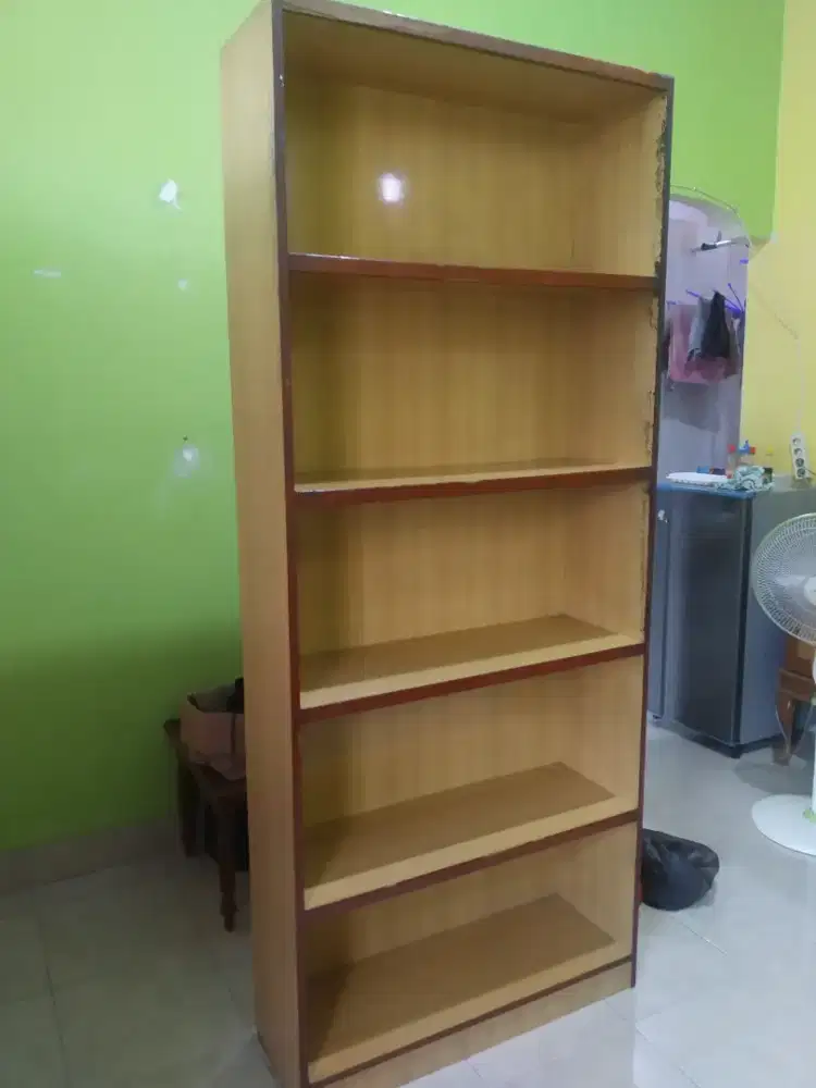 Rak Buku Kayu 5 Tingkat