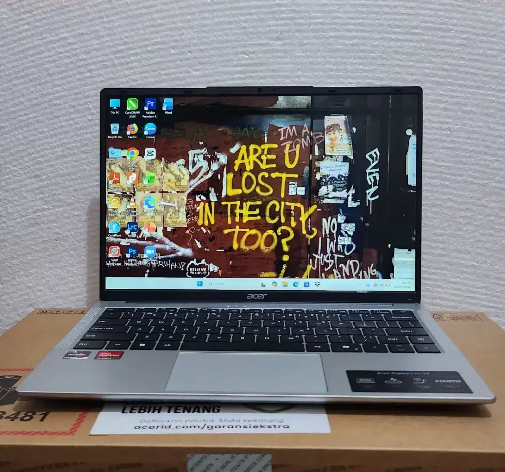 Acer asphire 14lite ryzen 3 5400U (blm 1 bulan pembelian)