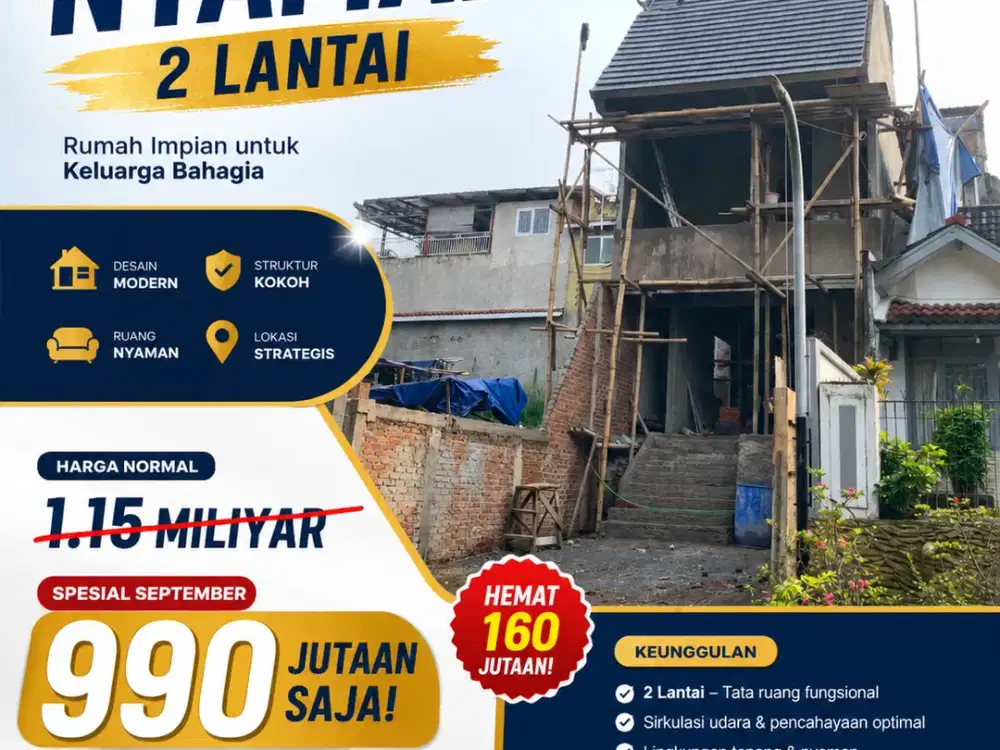 Special Promo Rumah Hunian 2 Lantai