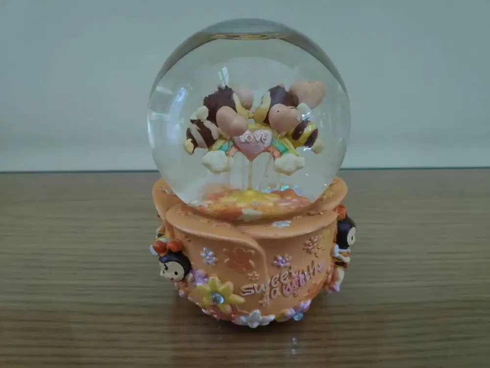 QQ Bee Snow Globe