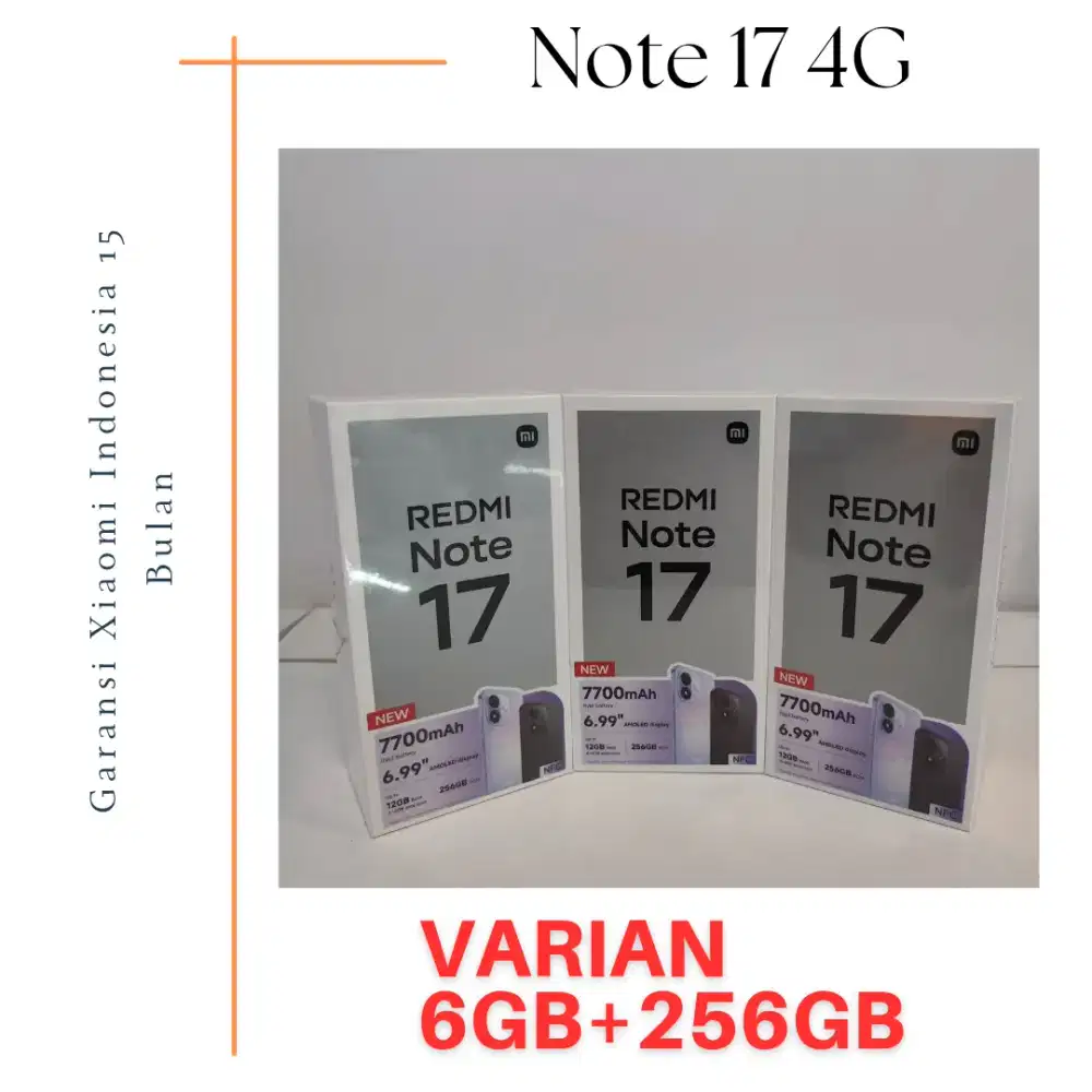 Redmi Note 17 Garansi Resmi Indonesia