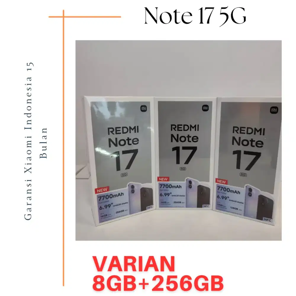 Redmi Note 17 5G Garansi Resmi Indonesia