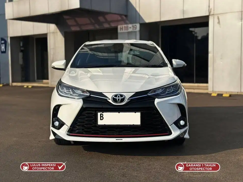 Toyota Yaris Hatchback 1.5 Trd 2021 Putih Km 30rb Record  Tdp 25jt