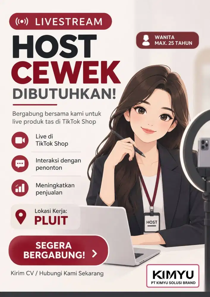 HOST LIVESTREAM WANITA