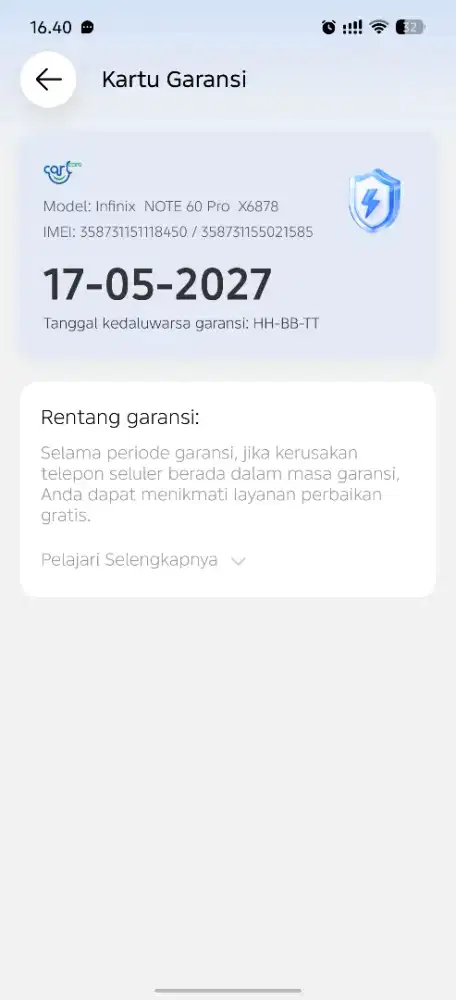 DI JUAL INFINIX NOTE 60 PRO