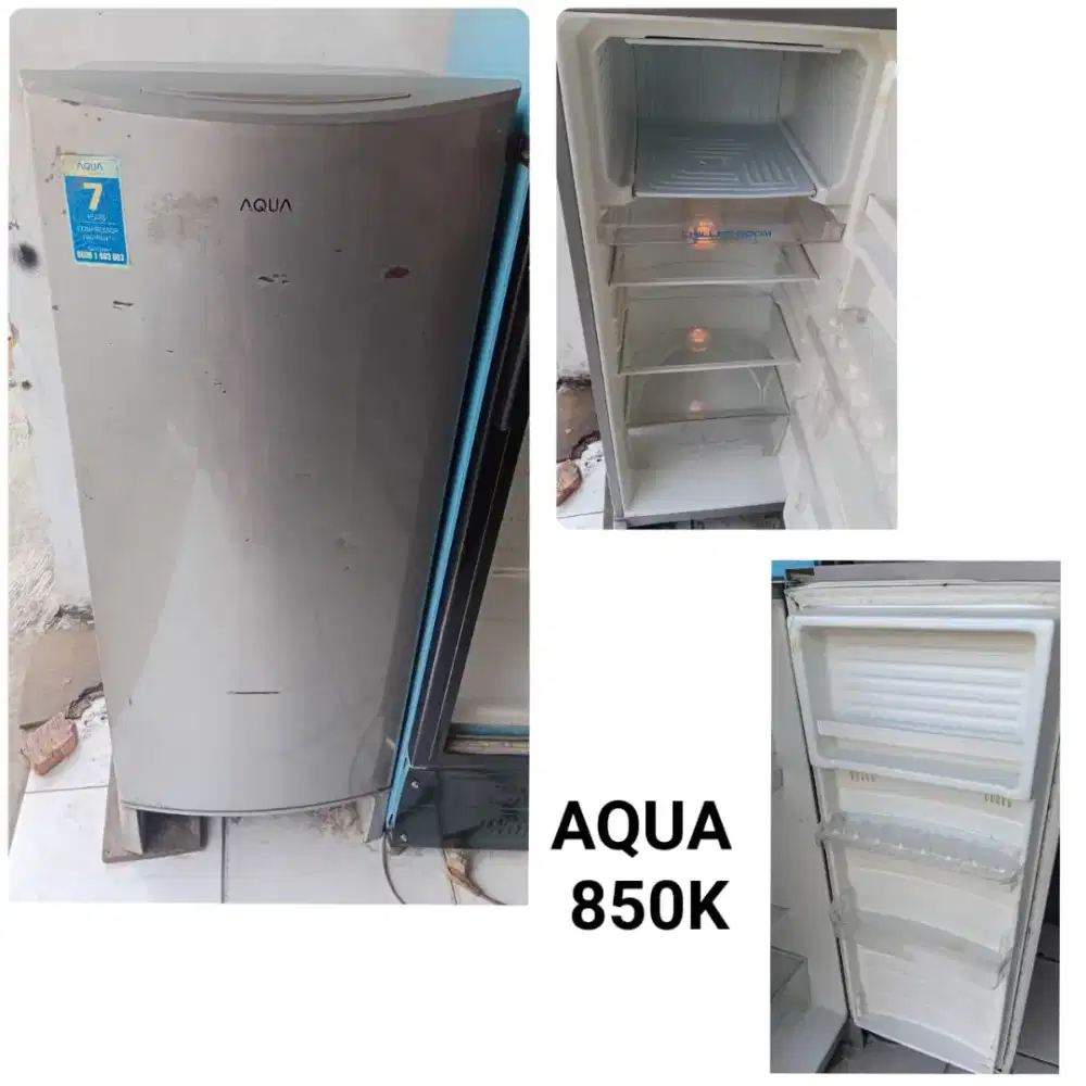 Kulkas AQUA bekas bergaransi