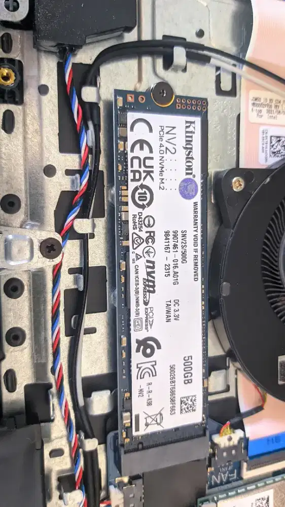 Ssd nvme kingston 500gb