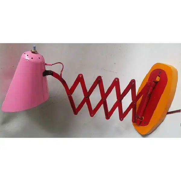 Vintage lampu dinding / lampu baca Germany design model molor / scisso