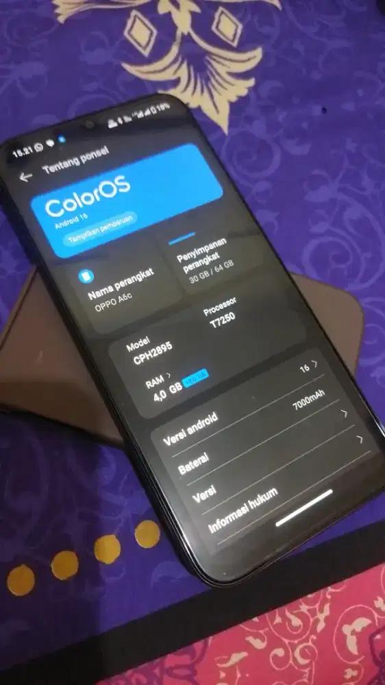 Oppo a6c 4/64 fullset