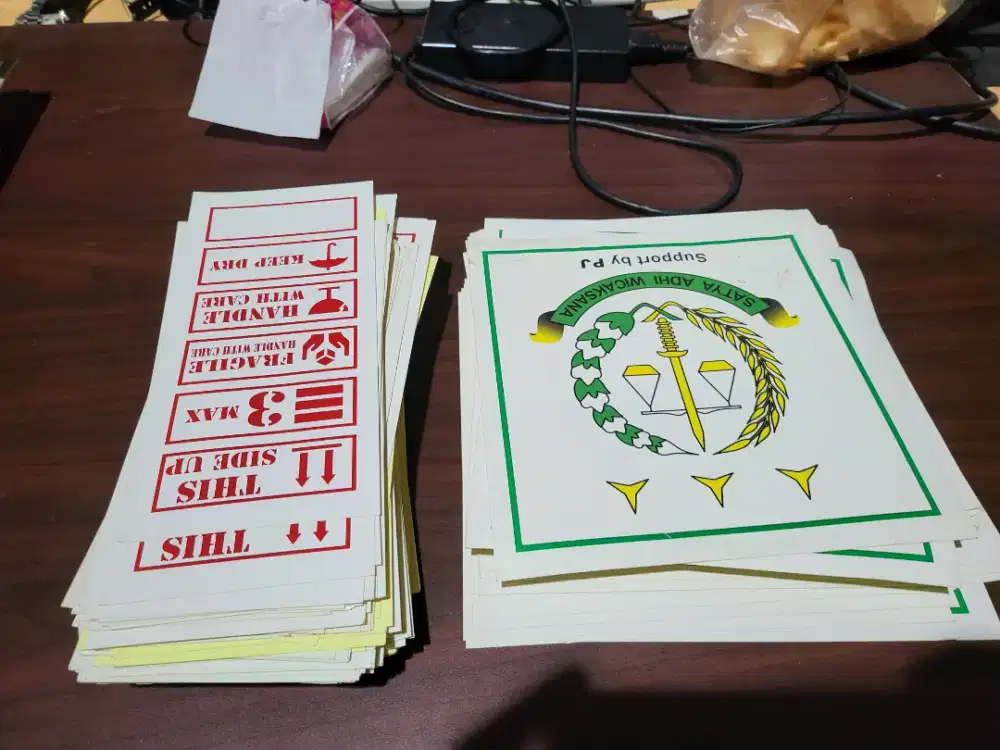 Stiker packing & stiker badiklat kejaksaan NEGOIN SAMPE JADI