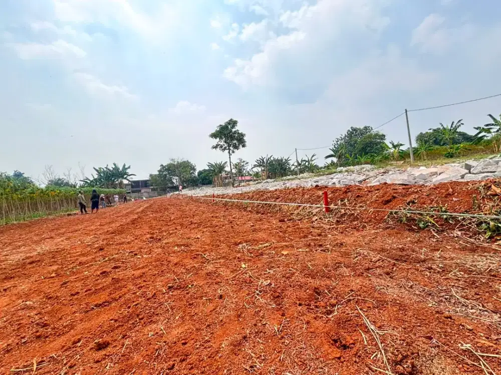 Jual Tanah Bogor Row Jalan 8 Meter Dekat Puskesmas Tajurhalang
