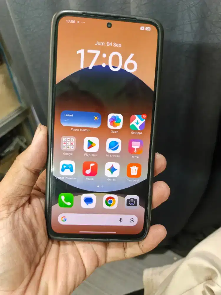 Redmi note 14 ram 8/128 super amoled finger on layar