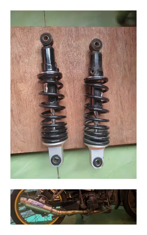Shokbreaker belakang & knalpot