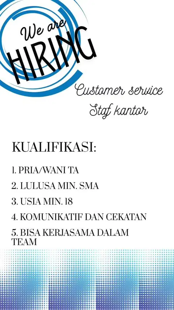 Lowongan Pekerjaan