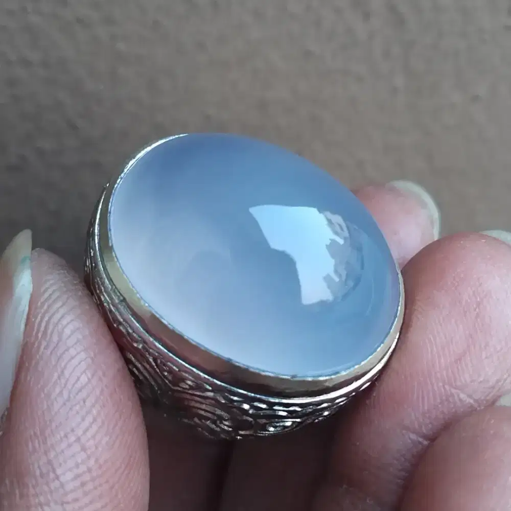 Batu cincin biru langit baturaja natural