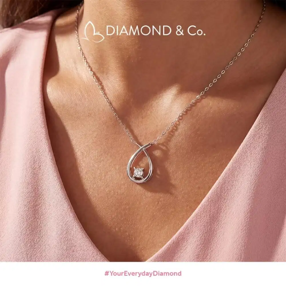 Diamond & Co. emas putih dan berlian (NEGO)