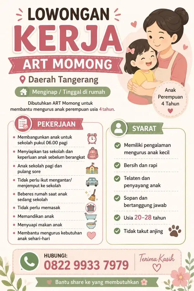 Lowongan ART Momong