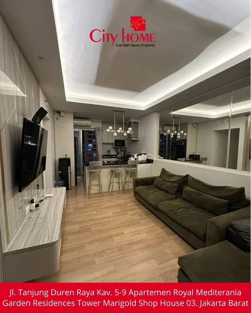 Dijual Apartemen 2 BR Furnished Mediterania Garden Residences 2