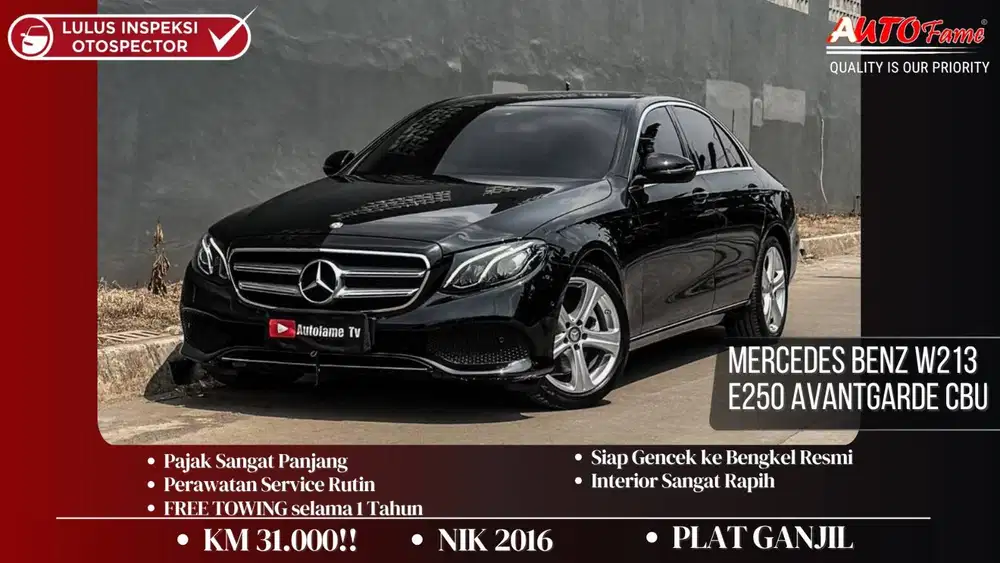 KM31RB Mercedes Benz W213 E250 Avantgarde CBU Black on Black NIK 2016