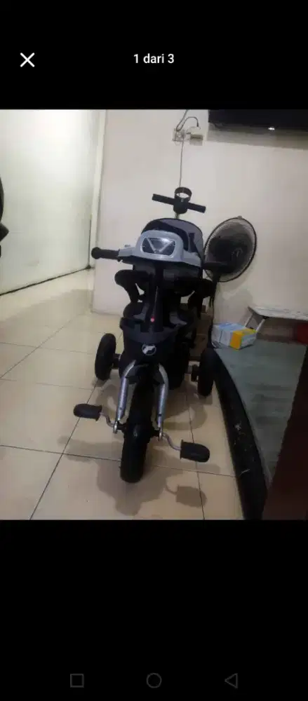Sepeda anak dan dorongan