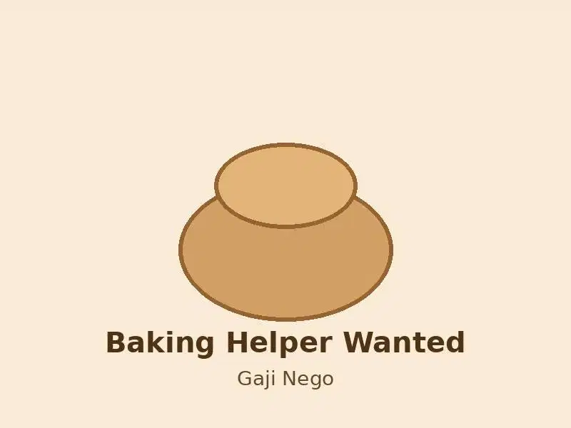 Dibutuhkan Helper Baking (Asisten Baker) - Gaji Nego